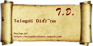 Telegdi Diána névjegykártya